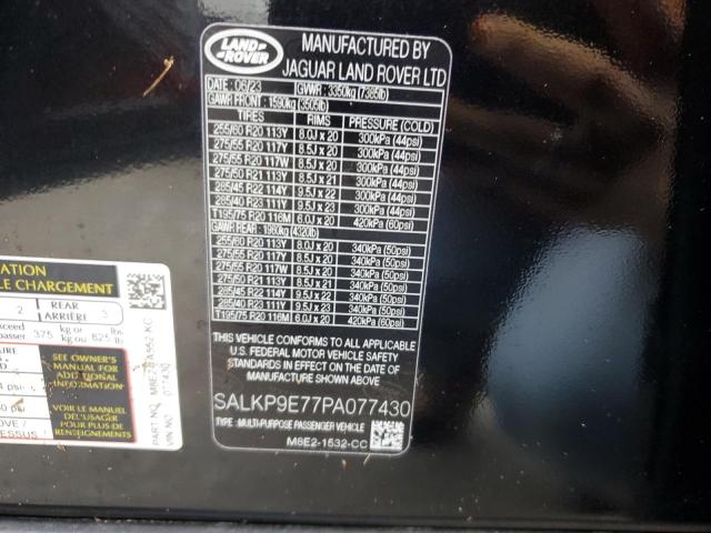 2023 LAND ROVER RANGE ROVE - SALKP9E77PA077430
