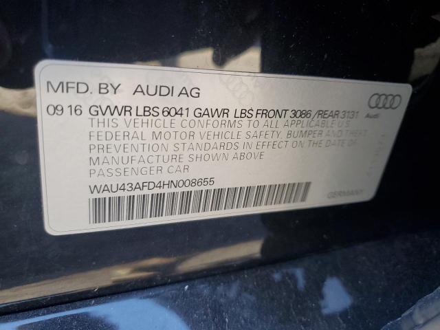 2017 AUDI A8 L QUATT - WAU43AFD4HN008655
