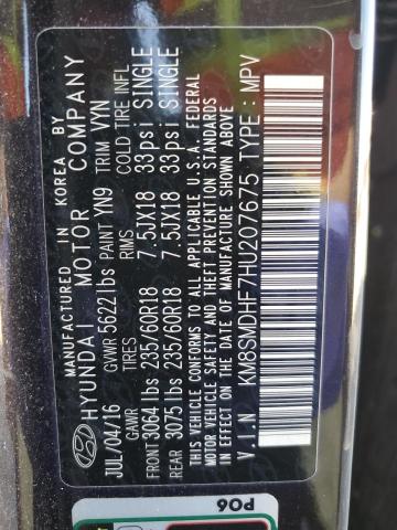 2017 HYUNDAI SANTA FE S - KM8SMDHF7HU207675