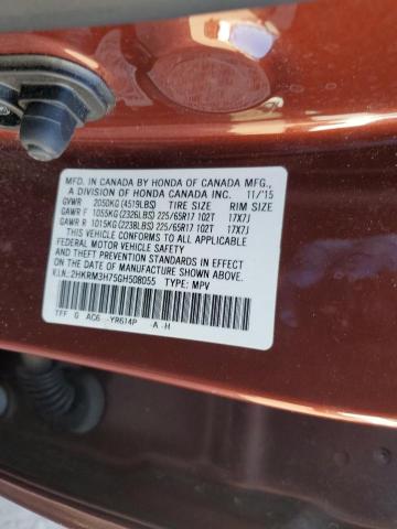 VIN 2HKRM3H75GH508055 2016 Honda CR-V, Exl no.14