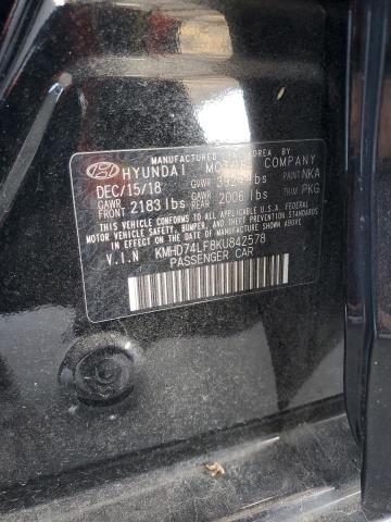2019 HYUNDAI ELANTRA SE - KMHD74LF8KU842578