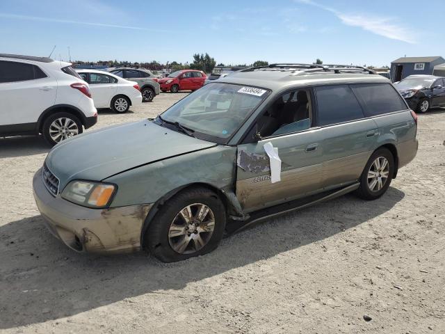 SUBARU LEGACY OUT 2004 green  gas 4S3BH815647636400 photo #1