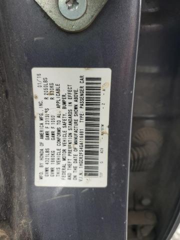 2016 HONDA ACCORD SPO - 1HGCR2F54GA116891