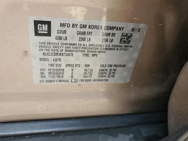2019 BUICK ENCORE ESS - KL4CJCSM3KB734676