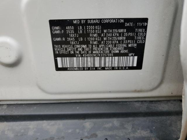 2019 SUBARU OUTBACK 3. - 4S4BSENC7K3257995