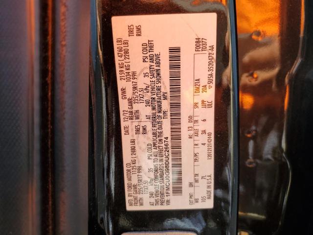 VIN 1FMCU0G98DUC26674 2013 Ford Escape, SE no.13