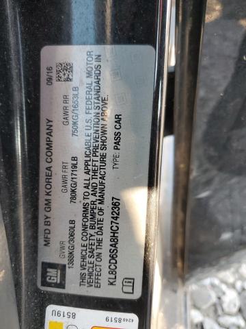 2017 CHEVROLET SPARK 1LT - KL8CD6SA8HC742367