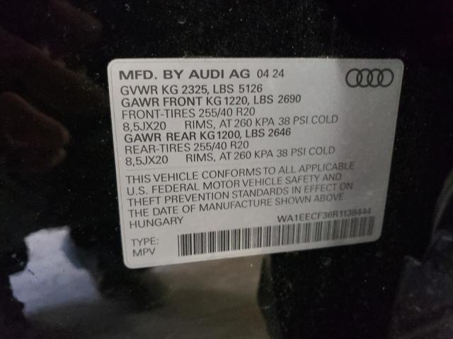2024 AUDI Q3 WA1EECF36R1138444