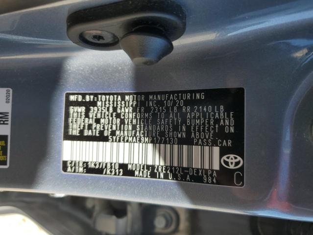 2021 TOYOTA COROLLA LE - 5YFEPMAE9MP177130