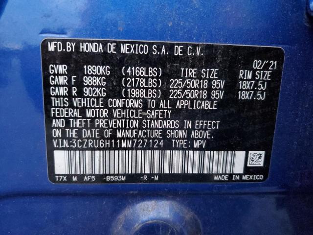 2021 HONDA HR-V SPORT - 3CZRU6H11MM727124