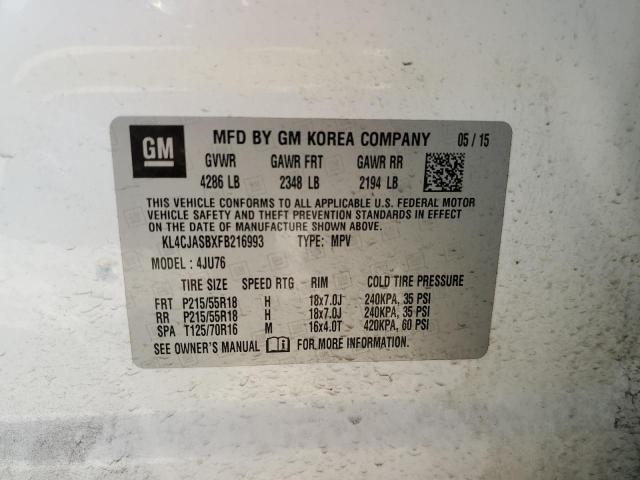 VIN KL4CJASBXFB216993 2015 Buick Encore no.13