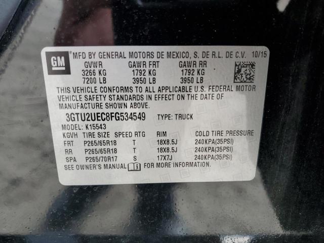 2015 GMC SIERRA K15 - 3GTU2UEC8FG534549