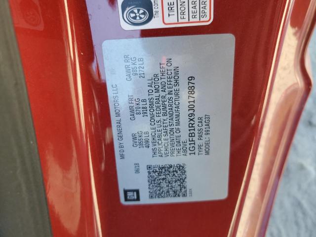 2018 CHEVROLET CAMARO LT - 1G1FB1RX9J0178879