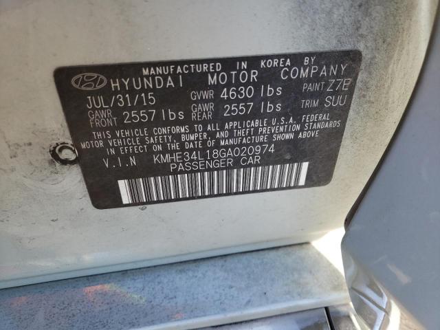 2016 HYUNDAI SONATA HYB - KMHE34L18GA020974