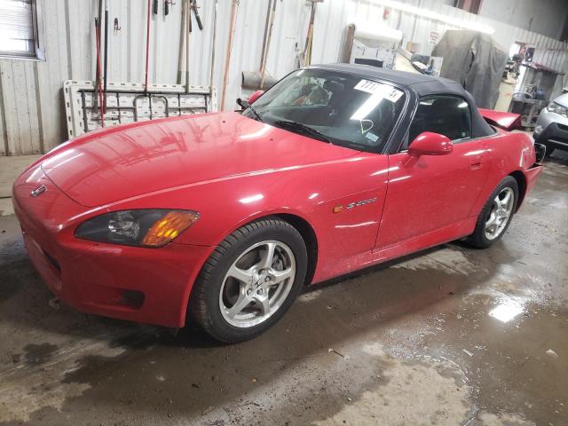 HONDA S2000 2002 red  gas JHMAP11482T005115 photo #1