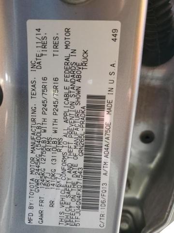 2015 TOYOTA TACOMA DOU - 5TFJU4GN4FX071543