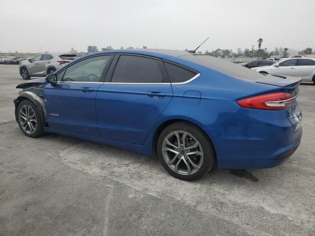 FORD FUSION SE 2017 blue  hybrid engine 3FA6P0LU8HR368061 photo #3