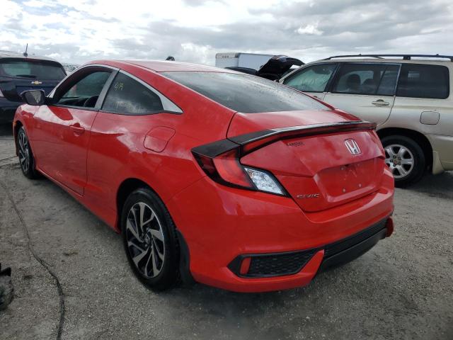 HONDA CIVIC LX 2017 red  gas 2HGFC4B52HH305347 photo #3