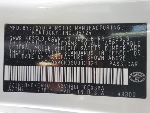 VIN 4T1DAACK3SU013821 2025 TOYOTA CAMRY no.12