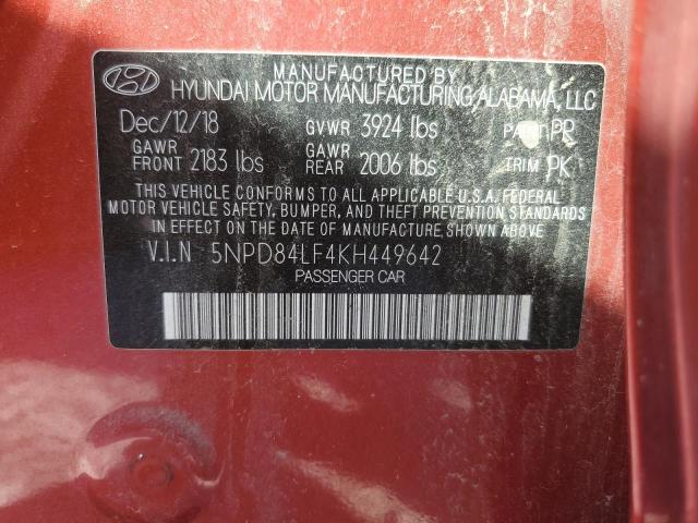 2019 HYUNDAI ELANTRA SE - 5NPD84LF4KH449642