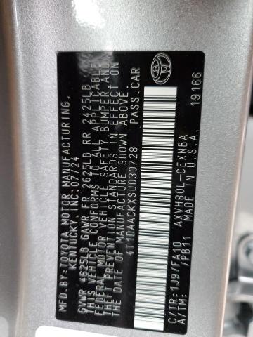 VIN 4T1DAACKXSU030728 2025 TOYOTA CAMRY no.12