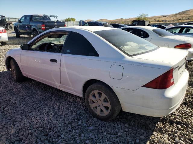 HONDA CIVIC DX 2001 white coupe gas 1HGEM21211L113429 photo #3