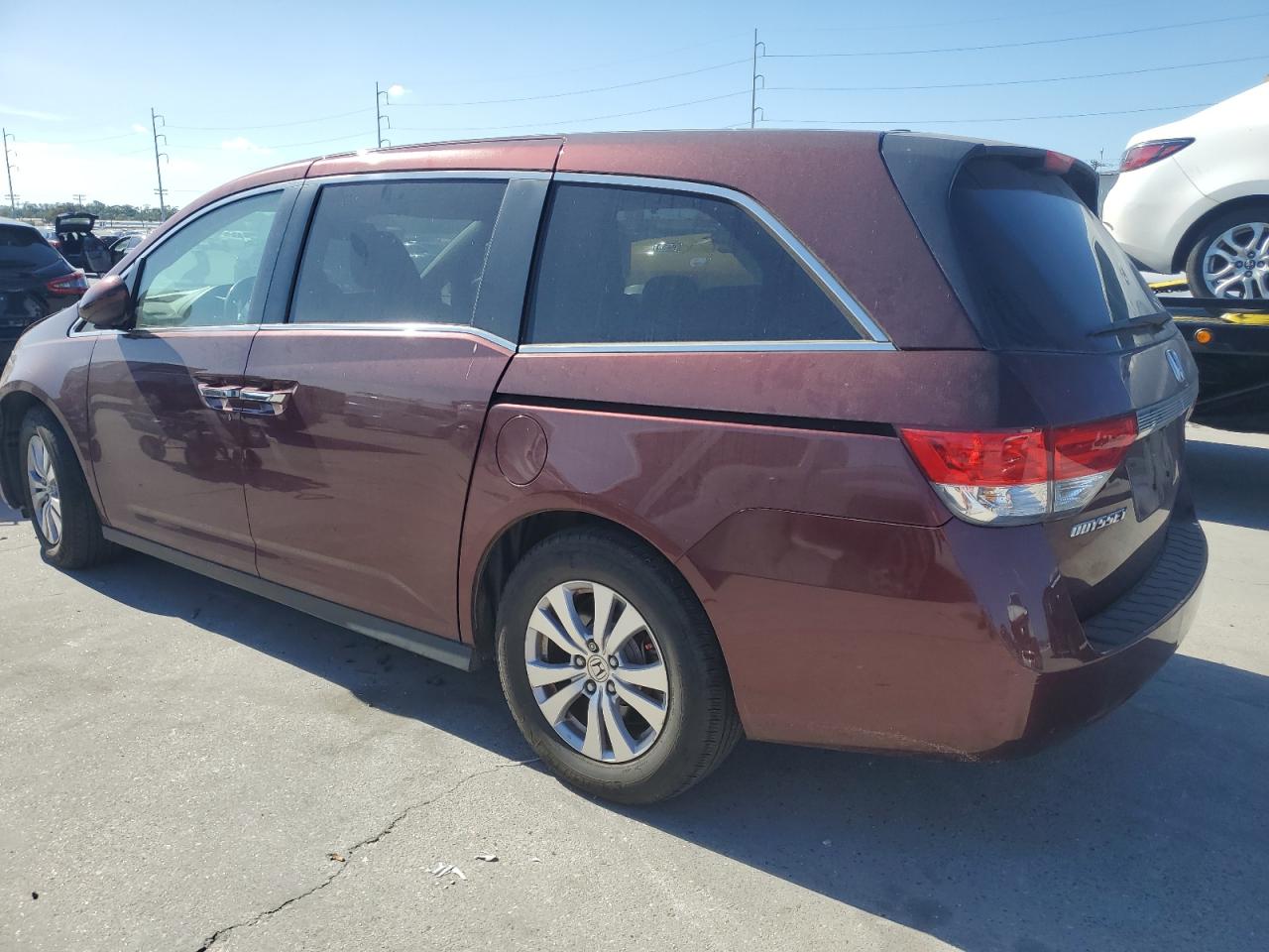 HONDA ODYSSEY EX 2016 red  gas 5FNRL5H64GB065661 photo #3