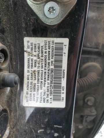 2016 HONDA CIVIC LX - 19XFC2F59GE037503