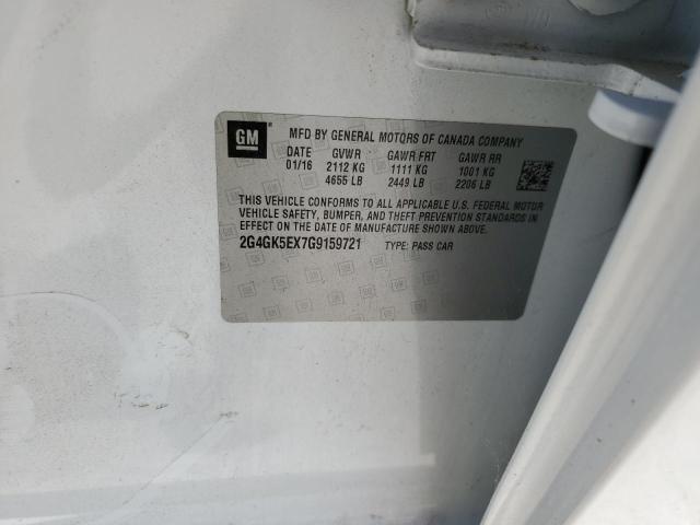 2016 BUICK REGAL 2G4GK5EX7G9159721