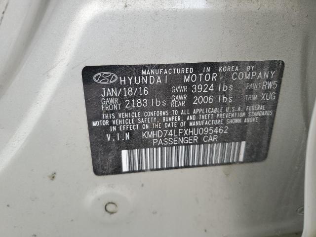 2017 HYUNDAI ELANTRA SE - KMHD74LFXHU095462