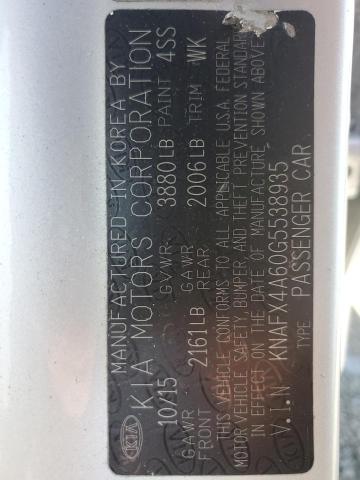 2016 KIA FORTE LX - KNAFX4A60G5538935
