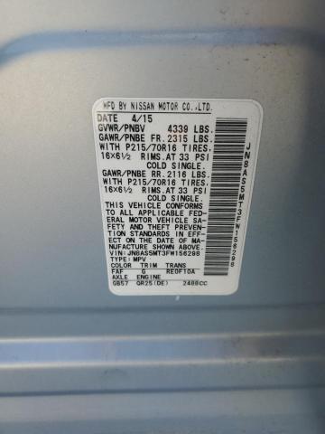 2015 NISSAN ROGUE SELE - JN8AS5MT3FW156298