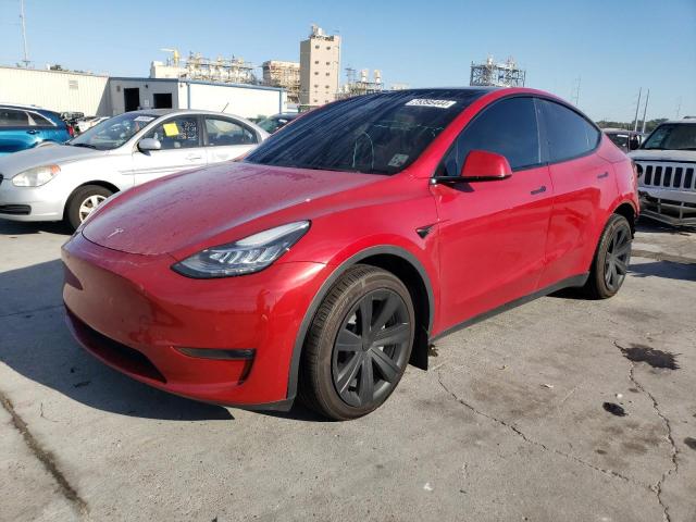 TESLA MODEL Y 2021 red  electric 5YJYGDEE8MF260891 photo #1