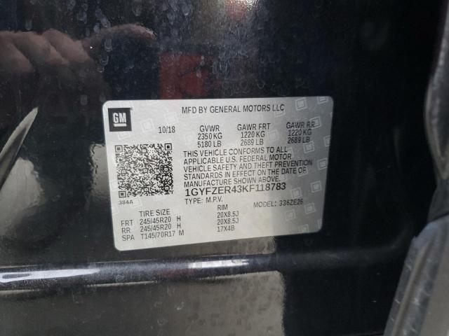 2019 CADILLAC XT4 SPORT 1GYFZER43KF118783