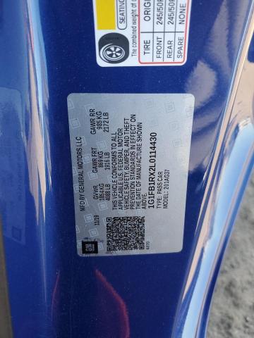 2020 CHEVROLET CAMARO LS - 1G1FB1RX2L0114430