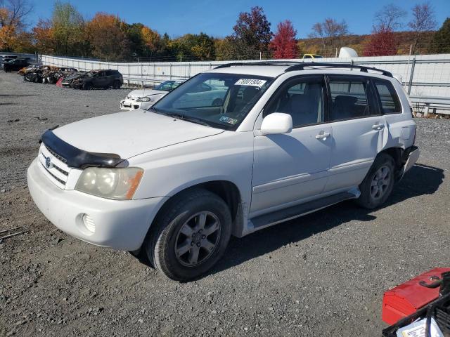 TOYOTA HIGHLANDER 2002 white  gas JTEHF21A920051337 photo #1