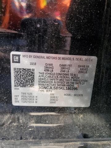 2019 CHEVROLET TRAX 1LT - 3GNCJLSB5KL186996
