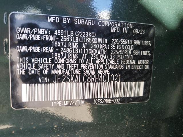 2024 SUBARU FORESTER L - JF2SKALC8RH401021