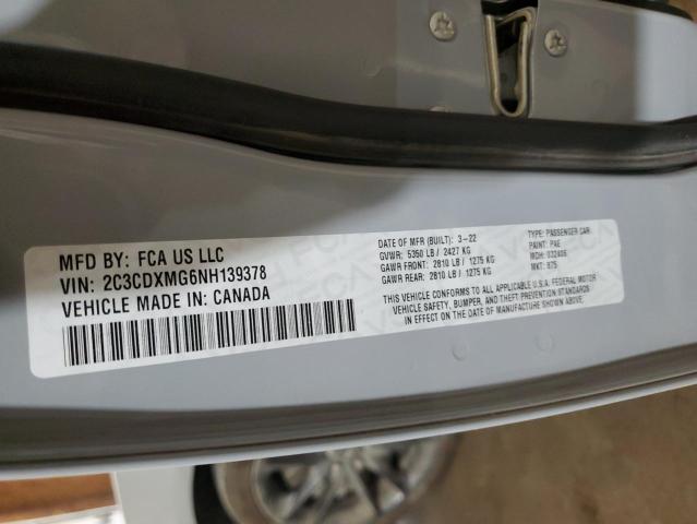2022 DODGE CHARGER GT - 2C3CDXMG6NH139378