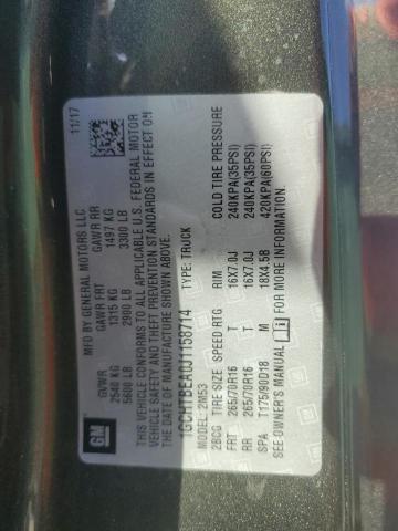 2018 CHEVROLET COLORADO - 1GCHTBEA0J1158714