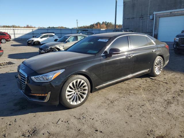 GENESIS G90 PREMIU 2017 black  gas KMHG34JA9HU032580 photo #1