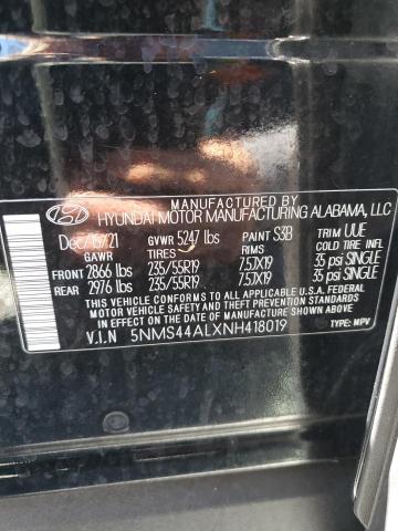 2022 HYUNDAI SANTA FE L - 5NMS44ALXNH418019