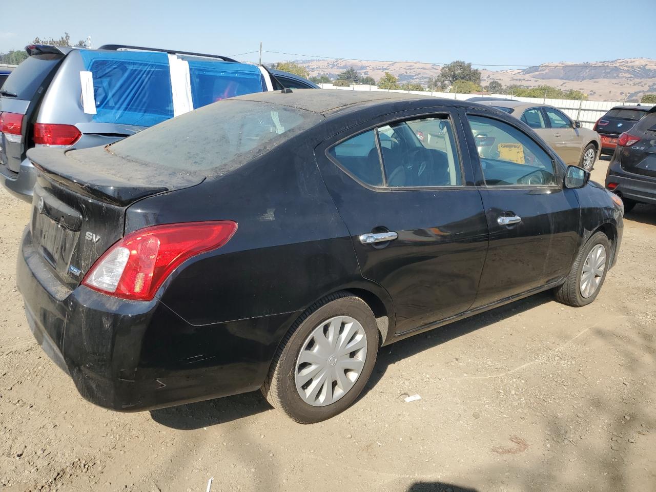 NISSAN VERSA S 2015 black  gas 3N1CN7AP9FL858844 photo #4