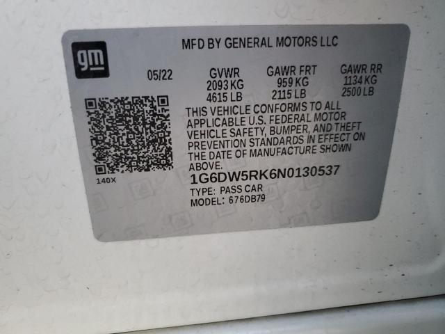 2022 CADILLAC CT5 LUXURY - 1G6DW5RK6N0130537