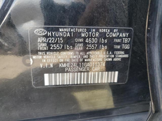 VIN KMHE24L11GA011374 2016 Hyundai Sonata, Hybrid no.13