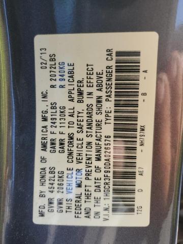 VIN 1HGCR3F90DA026576 2013 Honda Accord, Touring no.13