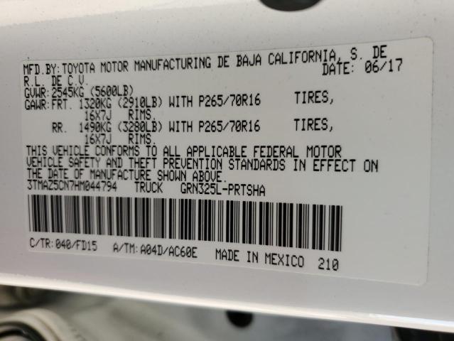 2017 TOYOTA TACOMA DOU - 3TMAZ5CN7HM044794
