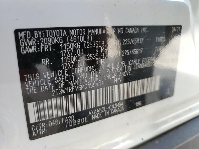 2021 TOYOTA RAV4 XLE - 2T3W1RFV6MC159414