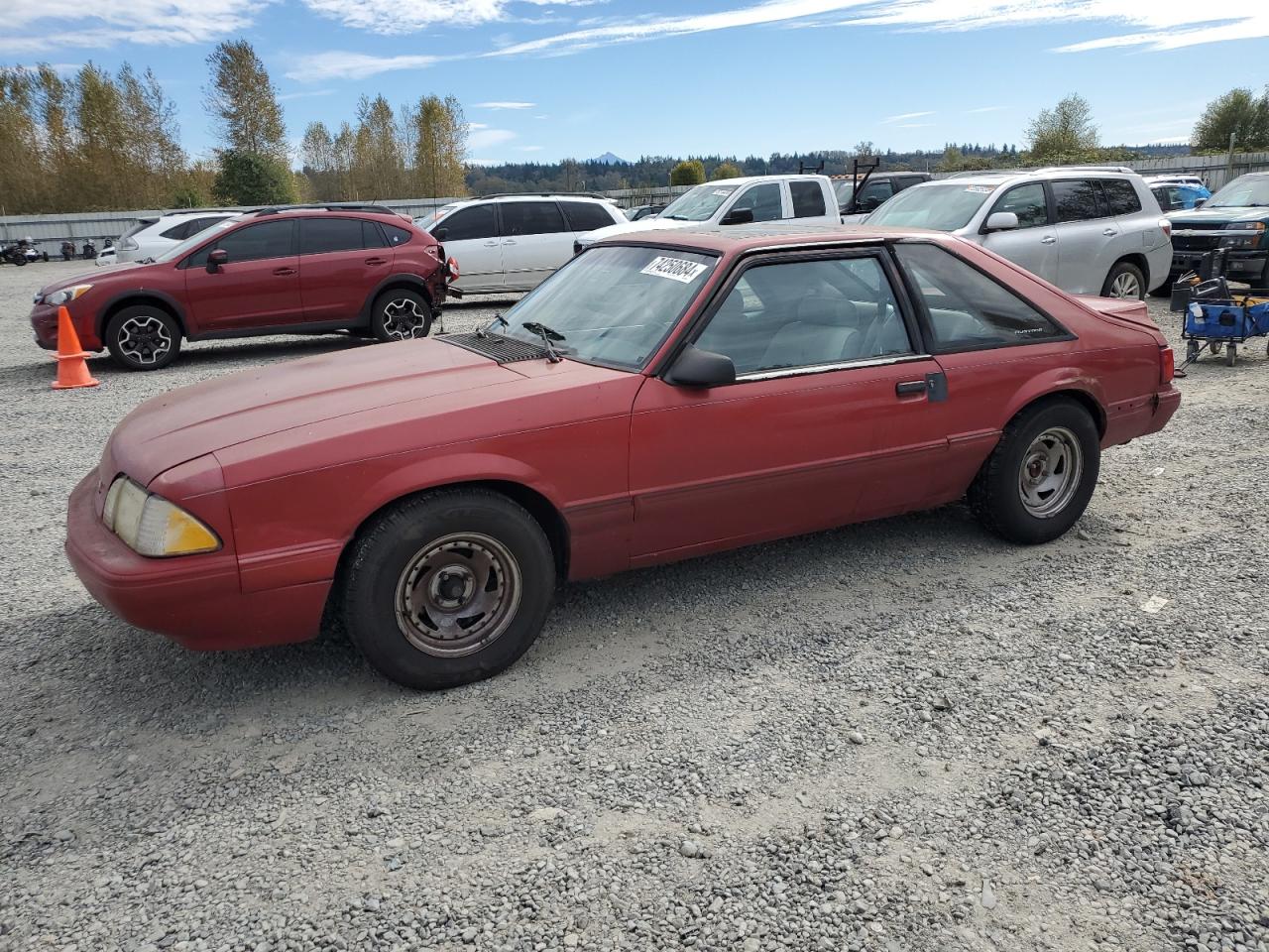 Lot #2874579153 1992 FORD MUSTANG LX