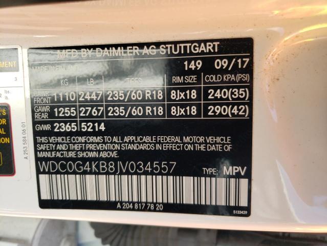 2018 MERCEDES-BENZ GLC 300 4M - WDC0G4KB8JV034557